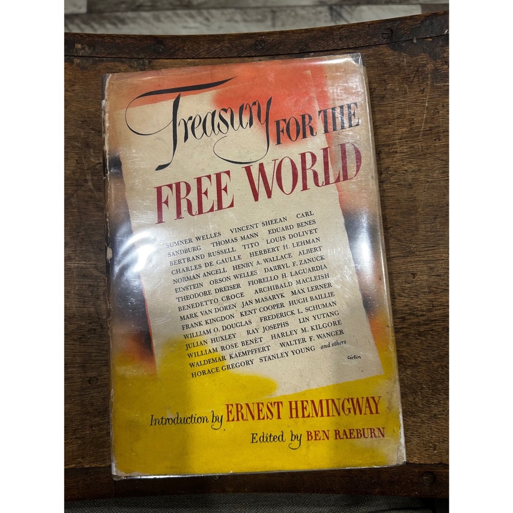 Treasury for the Free World 1946 1st Ed Ernest Hemingway Intro Albert Einstein